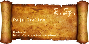 Rajz Szelina névjegykártya